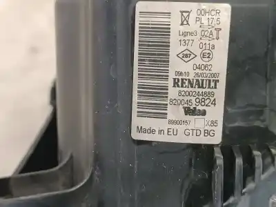 Second-hand car spare part left headlight for renault clio iii pack authentique oem iam references 8200459824  8200459824
