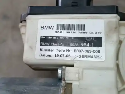 Second-hand car spare part passenger side right window regulator for bmw x3 (e83) 2.0d oem iam references 69259641  69259641