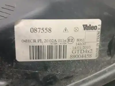 Автозапчастина б/у ліва фара для renault scenic (ja..) 1.9 dci authentique посилання на oem iam 087558  087558