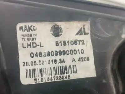 Second-hand car spare part left headlight for fiat doblo active oem iam references 51810672  51810672
