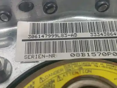 Peça sobressalente para automóvel em segunda mão airbag dianteiro esquerdo por bmw x3 (e83) 2.0 16v cat referências oem iam 306147999l83  306147999l83