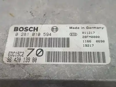 Second-hand car spare part ecu engine control for peugeot 206 cc cc oem iam references 9642013980  9642013980