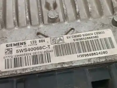 Second-hand car spare part ecu engine control for citroen c3 8hx oem iam references hw9648624280  hw9648624280