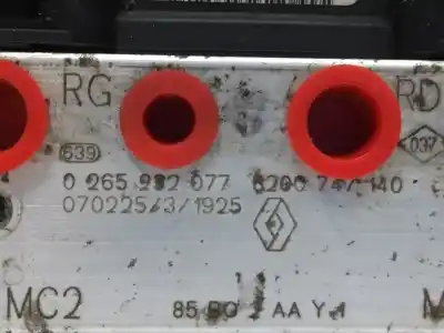 Second-hand car spare part abs for renault clio iii dynamique oem iam references 0265232077 0265800559 8200747140