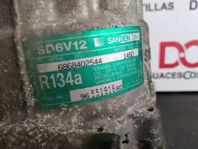 Peça sobressalente para automóvel em segunda mão compressor de ar condicionado a/a a/c por citroen c2 audace referências oem iam 9655191680 96 551 916 80 sd6v12 1450 sd6v12 1450f 9655191680 sd6v121450 sd6v121450f