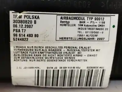 Peça sobressalente para automóvel em segunda mão airbag frontal lado esquerdo por peugeot 308 sport referências oem iam 9661448380