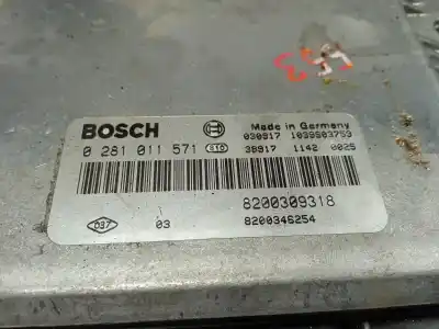 Автозапчасти б/у БЛОК УПРАВЛЕНИЯ ДВИГАТЕЛЕМ за RENAULT VEL SATIS (BJ0)  ссылки OEM IAM 0281011571 1039S03759 / 810 8200309318 / 8200346254