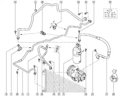 Second-hand car spare part air filter for renault kangoo profesional oem iam references 8200247360  