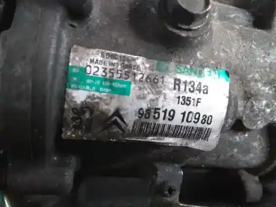 Second-hand car spare part air conditioning compressor for citroen c4 sedan 1.6 16v hdi fap oem iam references 9651910980 sd6c12 1351 sd6c12 1351f sd6c12 1363 sd6c121351 sd6c121351f sd6c121363
