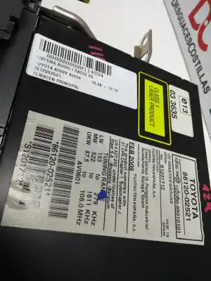 Peça sobressalente para automóvel em segunda mão  por TOYOTA AURIS  Referências OEM IAM 8612002521  86120-02521