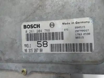 Peça sobressalente para automóvel em segunda mão Centralina De Motor Uce por CITROEN SAXO 1.1 Referências OEM IAM  9631528780 0261204788