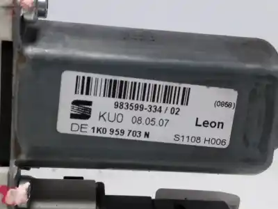 Pezzo di ricambio per auto di seconda mano motore alzacristalli posteriore sinistro per seat leon (1p1) reference riferimenti oem iam 1k0959703n  983599334 / 98359933402 / s1108h006