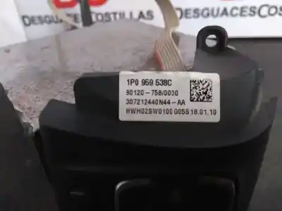 Second-hand car spare part steering wheel switch for seat leon (1p1) emocion oem iam references 1p0959538c  1p0959537h