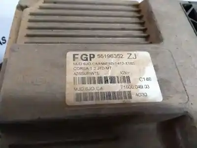 Pezzo di ricambio per auto di seconda mano centralina motore per opel corsa c corsavan (comercial) riferimenti oem iam 55196352zj  7160004903