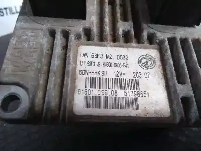 Second-hand car spare part ECU ENGINE CONTROL for FIAT GRANDE PUNTO (199)  OEM IAM references 6160109908 5SF3M2 51798651