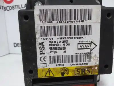 Peça sobressalente para automóvel em segunda mão centralina de airbag por citroen c2 furio referências oem iam 9660855280 28933302 / 213559181b 401907 / lnv6a16azn3