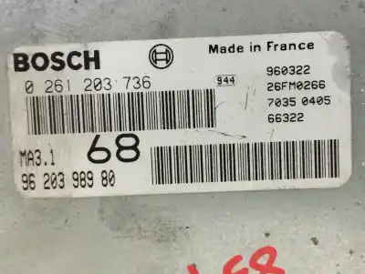 Second-hand car spare part ecu engine control for citroen saxo 1.1 sx oem iam references 9620398980  