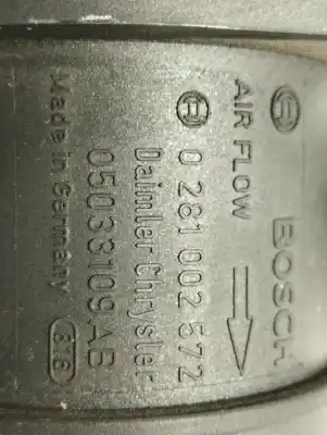 Second-hand car spare part flowmeter for chrysler pt cruiser (pt_) 2.2 crd oem iam references 05033109ab  