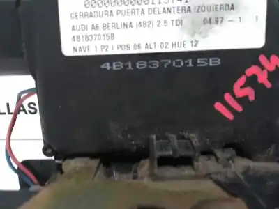 Peça sobressalente para automóvel em segunda mão FECHADURA DA PORTA DIANTEIRA ESQUERDA por AUDI A6 BERLINA (4B2)  Referências OEM IAM 4B1837015B  