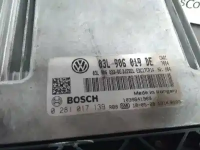 Second-hand car spare part ecu engine control for seat exeo (3r2) 2.0 tdi oem iam references 03l906019de 03l906022ge 0281017139
