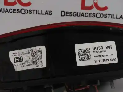 Second-hand car spare part right tailgate light for kia ceed gt line 140 cv / 103 kw oem iam references 92404j7050 j792412200 / 92404j70 