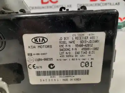 Peça sobressalente para automóvel em segunda mão módulo eletrônico por kia cee'd (jd) 1.6 crdi 128 referências oem iam 116ra000385  