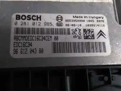 İkinci el araba yedek parçası Ecu Motor Kontrol Cihazi için PEUGEOT 307 (S1) XR Clim Plus OEM IAM referansları 9661204380 9653958980 0281012985