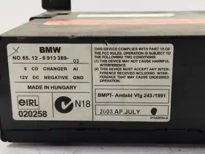 Peça sobressalente para automóvel em segunda mão sistema de áudio / rádio cd por bmw x5 (e53) 3.0d referências oem iam 65126913389  