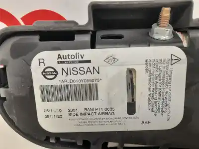 Second-hand car spare part front right side airbag for nissan qashqai (j10) acenta oem iam references 6009384