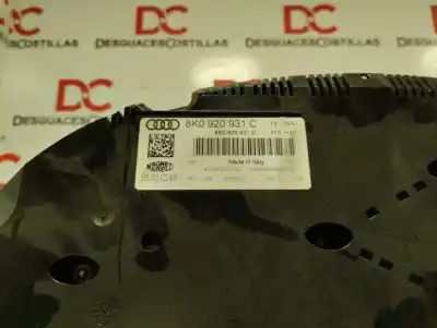 Peça sobressalente para automóvel em segunda mão quadrante por audi a4 berlina (b8) básico referências oem iam 8k0920931c  