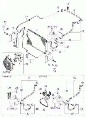 Peça sobressalente para automóvel em segunda mão  por KIA SORENTO  Referências OEM IAM 977613E000  