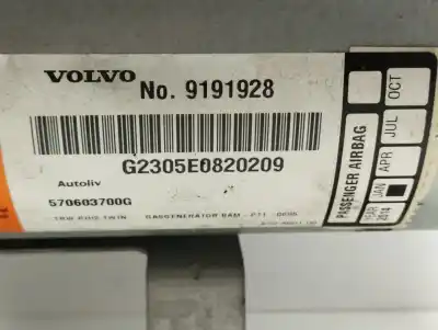 Peça sobressalente para automóvel em segunda mão airbag dianteiro direito por volvo v70 familiar 2.4 d referências oem iam 9191928