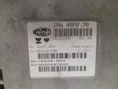 Pezzo di ricambio per auto di seconda mano centralina motore per peugeot 206 berlina xr riferimenti oem iam 9642597680