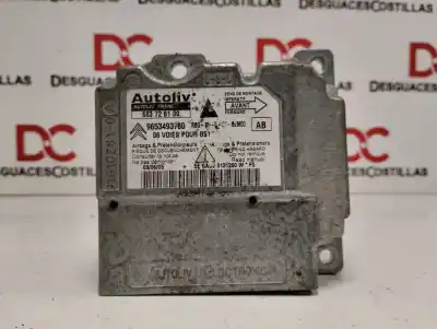 Second-hand car spare part airbag control unit for citroen c4 berlina sx oem iam references 9653493780
