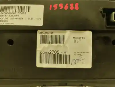 Peça sobressalente para automóvel em segunda mão QUADRANTE por RENAULT CLIO III  Referências OEM IAM 8200582705H  