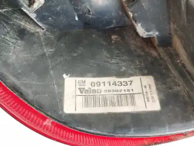 Pezzo di ricambio per auto di seconda mano luci posteriori destra per opel corsa c furgoneta/hatchback (x01) 1.2 16v (f08, w5l) riferimenti oem iam 09114337  