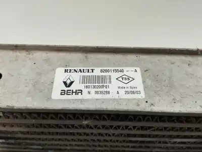 Peça sobressalente para automóvel em segunda mão intercooler por renault scenic ii 1.9 dci diesel fap cat 110 cv / 81 kw referências oem iam 8200115540  