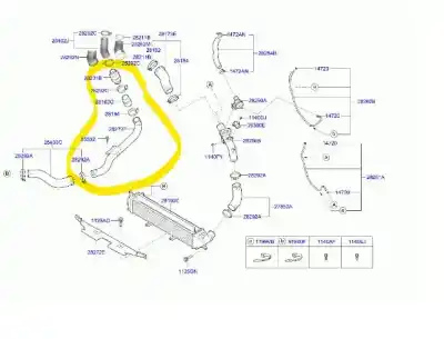 Pezzo di ricambio per auto di seconda mano tubo pressione turbocompressore per hyundai kona (os, ose, osi) 1.0 t-gdi riferimenti oem iam 2828204561