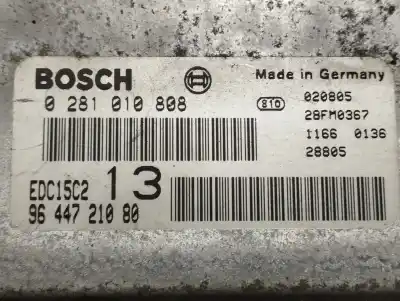 Second-hand car spare part ecu engine control for citroen c5 berlina 2.0 hdi sx oem iam references 9644721080  