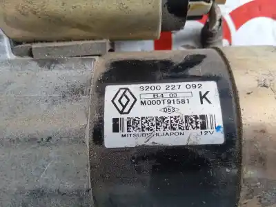 Peça sobressalente para automóvel em segunda mão MOTOR DE ARRANQUE por RENAULT CLIO II FASE II (B/CB0)  Referências OEM IAM 8200426577 82000021396 , 8200227002 , M000T91581 82000227002, 8200021396, 7711134730, 8200227092