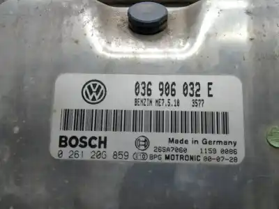 Peça sobressalente para automóvel em segunda mão centralina de motor uce por seat leon (1m1) 1.4 16v referências oem iam 036906032e 26sa7060 0261206859