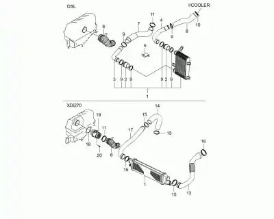 Second-hand car spare part  for SSANGYONG REXTON  OEM IAM references 2372108400  