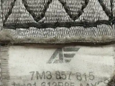 Peça sobressalente para automóvel em segunda mão cinto de segurança traseiro esquerdo por ford galaxy (vy) ambiente referências oem iam 7m3857815  