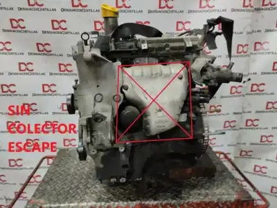Second-hand car spare part complete engine for renault clio ii fase i (b/cbo) 1.6 initiale (b/cbod) 90 cv / 66 kw oem iam references k7m745 da22742 k7m745