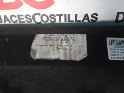 Peça sobressalente para automóvel em segunda mão chapeleira por citroen saxo 1.5 diesel 42 referências oem iam 96396221zl  