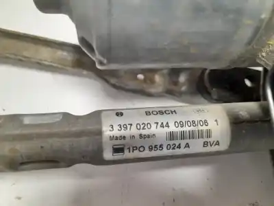 Автозапчасти б/у мотор переднего стеклоочистителя за seat leon (1p1) reference ссылки oem iam 1p0955024a  