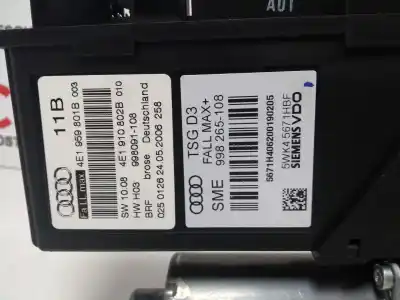 Автозапчастина б/у двигатель переднього ліва вікна для AUDI A8 D3 (4E2, 4E8) 4.2 TDI quattro Посилання на OEM IAM 4E1959801B 998265108 / 5WK45671HBF 4E1910802B / 998091108