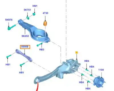 Автозапчасти б/у рычаг задней нижней правой подвески за ford focus lim. business ссылки oem iam 1703145  