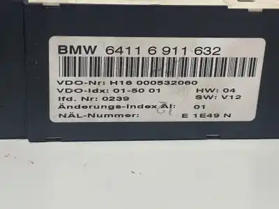 Peça sobressalente para automóvel em segunda mão Comando De Sofagem (chauffage / Ar Condicionado)  por BMW 3 COMPACT (E46) 320 TD Referências OEM IAM 64116911632  H16000532060