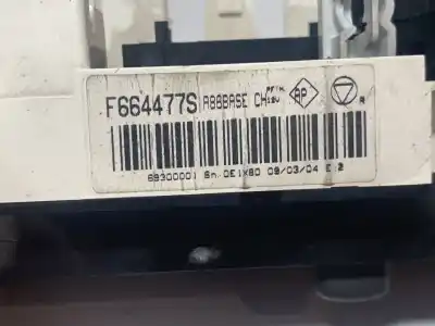 Second-hand car spare part heating / air conditioning control panel for citroen c2 audace oem iam references f664477s  